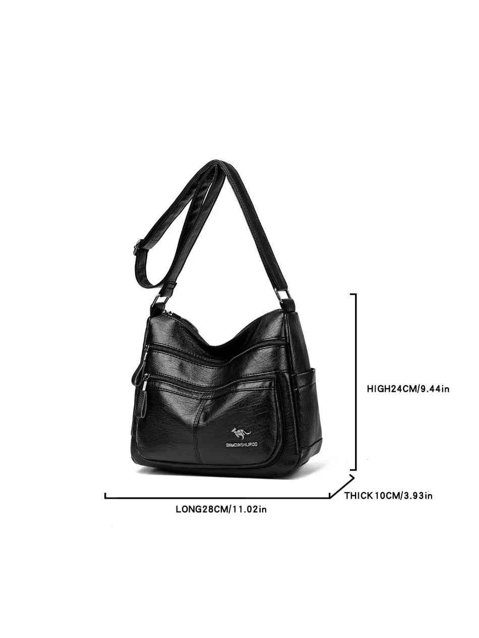 Luxury Crossbody Bags for Women New High Quality Soft Leather Handbags Purses Designer Casual Shoulder Messenger Bags Sac A Main