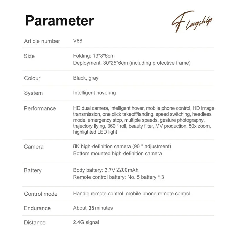 Original V88 Drone 8K 5G GPS Professional HD Aerial Photography Remote Control Aircraft HD Dual Camera Quadcopter Toy UAV