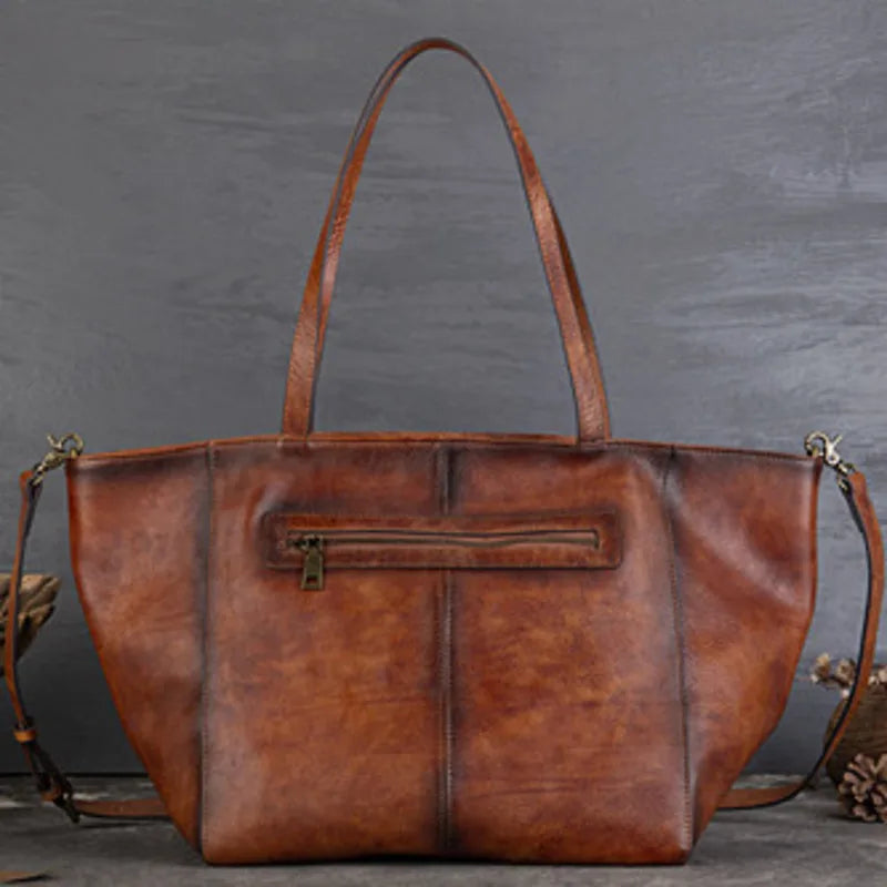 MOTAORA New Cowhide Large Capacity Shoulder Bag For Women Genuine Leather Crossbody Tote Bags Luxury Casual Solid Handbag Purse