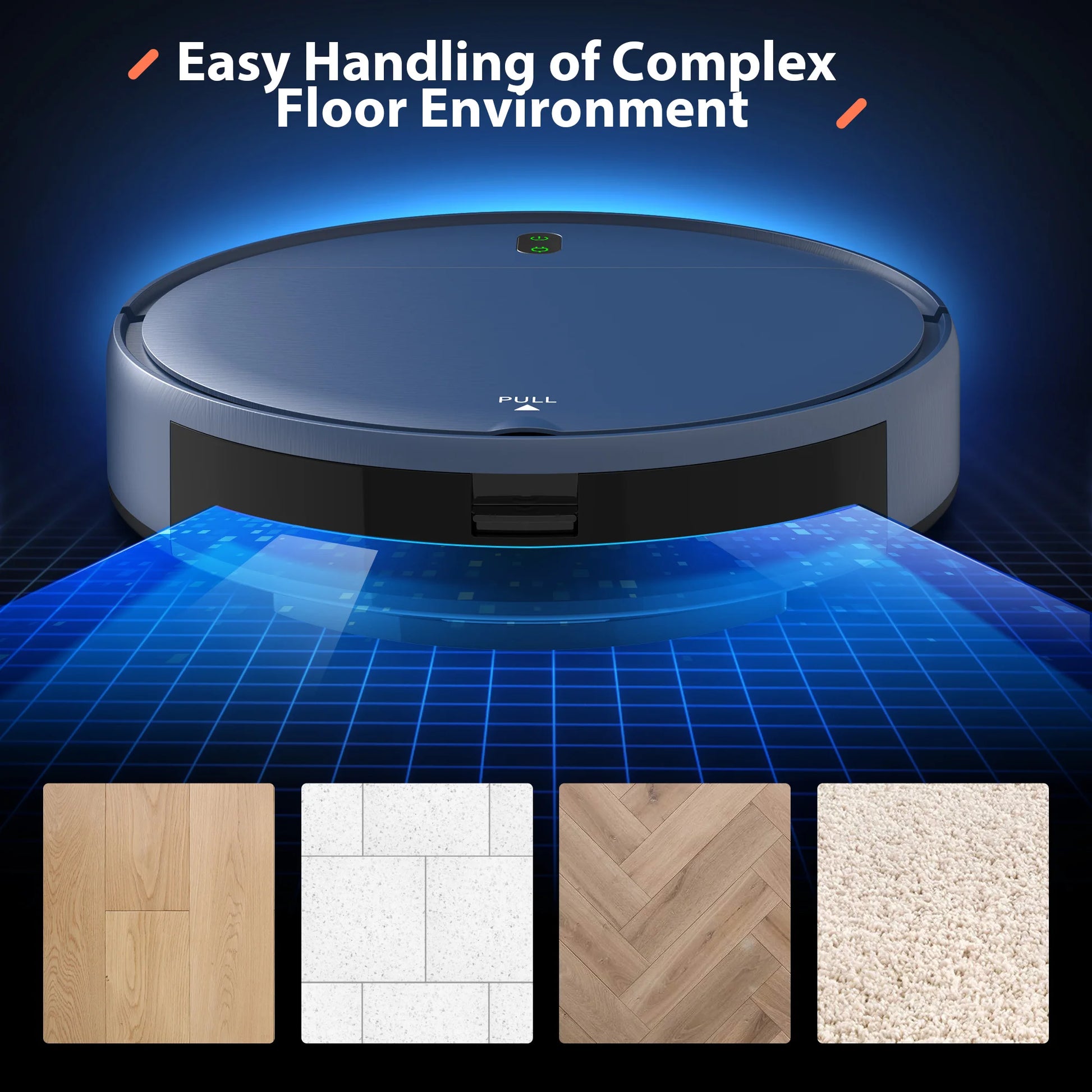 RAYFURN Robot Vacuum Cleaner 6000Pa Power Auto Charging App Control Water Tank Wet Mopping Robot Vacuum Cleaner Electric Sweeper