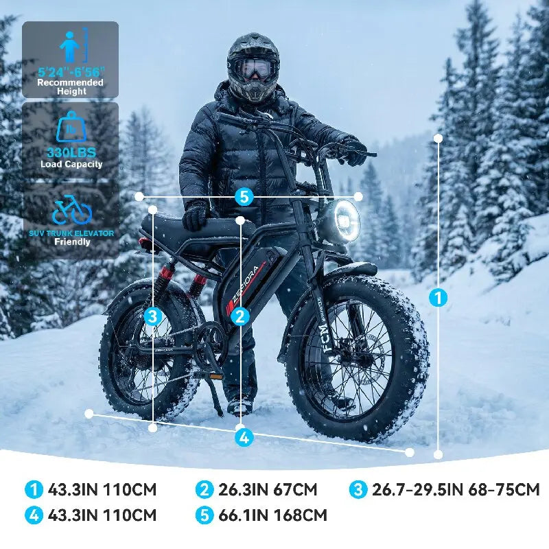 Thick Tire Electric Bike 20 26 Inch 1000w 2000w 30-50mph 30-60mile 48v Aluminum Alloy Factory Original,for Electric Bicycle