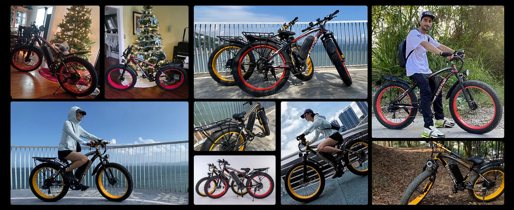 Electric Bike for Adults Teens, 1500W Motor, 34 Mph & 60 Miles, 26" Fat Tire All-Terrain Electric Mountain Bike with 48V 15AH Removable Battery, Dual Brake Off-Road Ebike