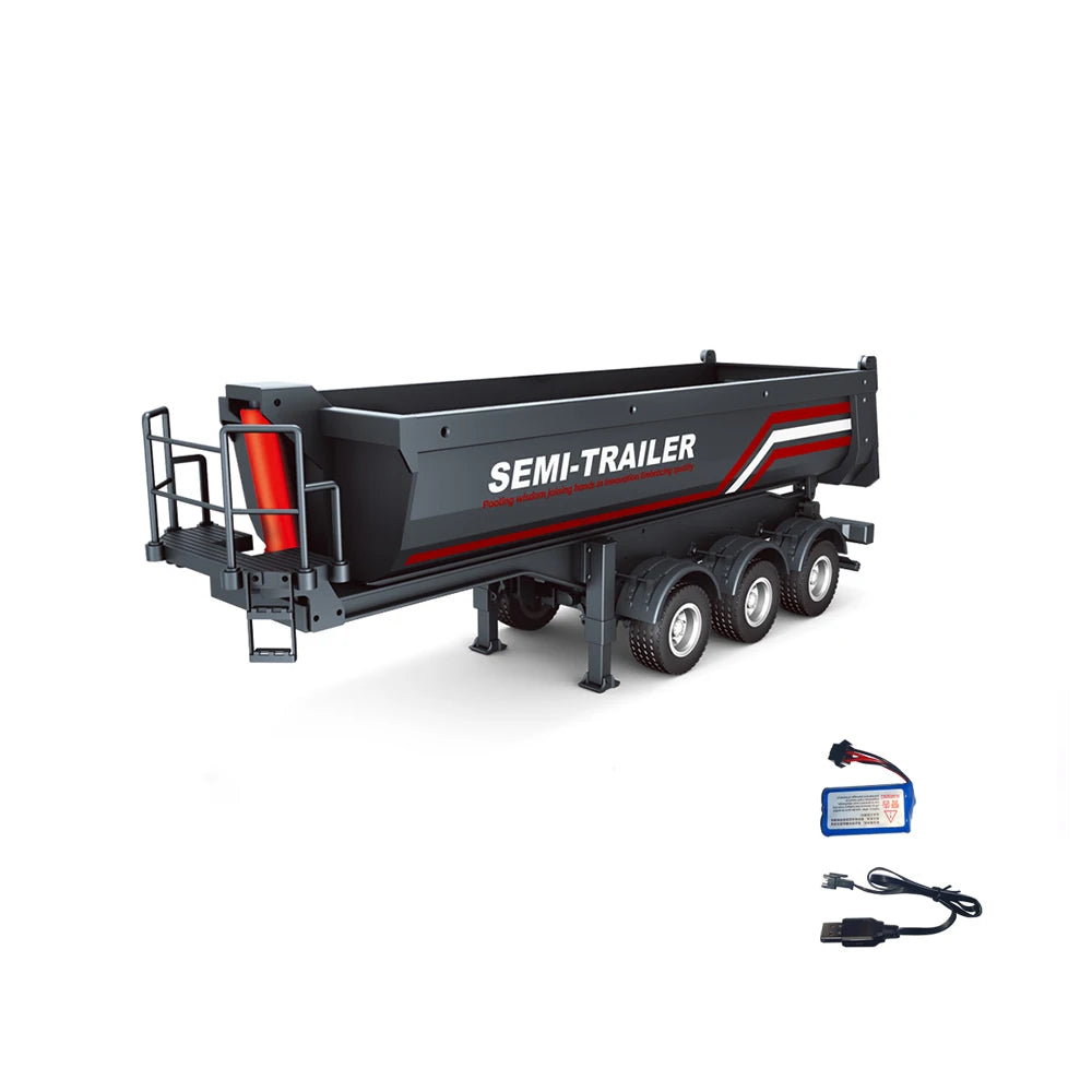 HUINA 770S Rc Truck Trailer Tractor 1/18 1501 Remote Control Car 19 Ch Electric Machine Engineering Cars Radio Controlled Toys