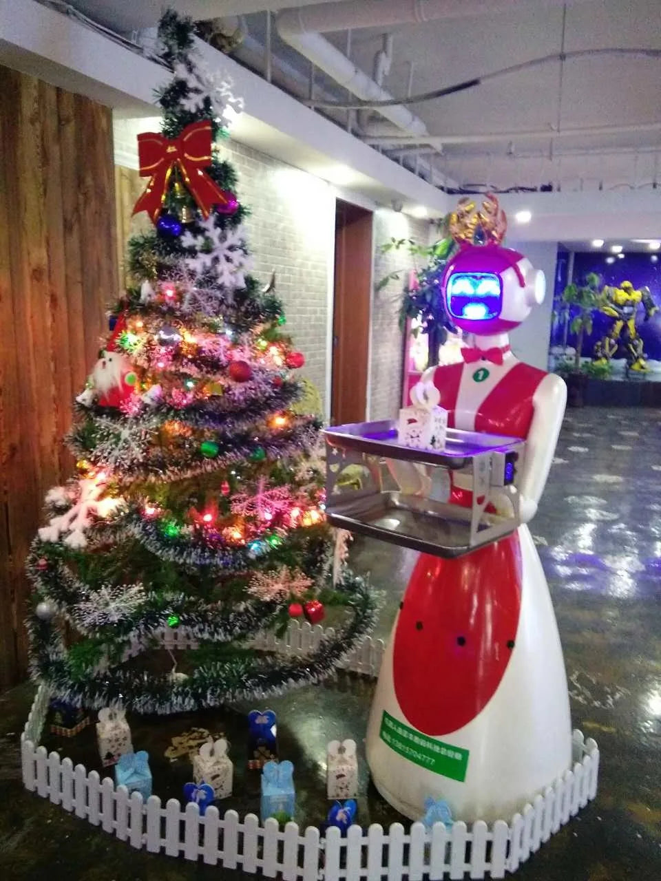 Humanoid Size Intelligent Delivery Robot Restaurant Service Robot