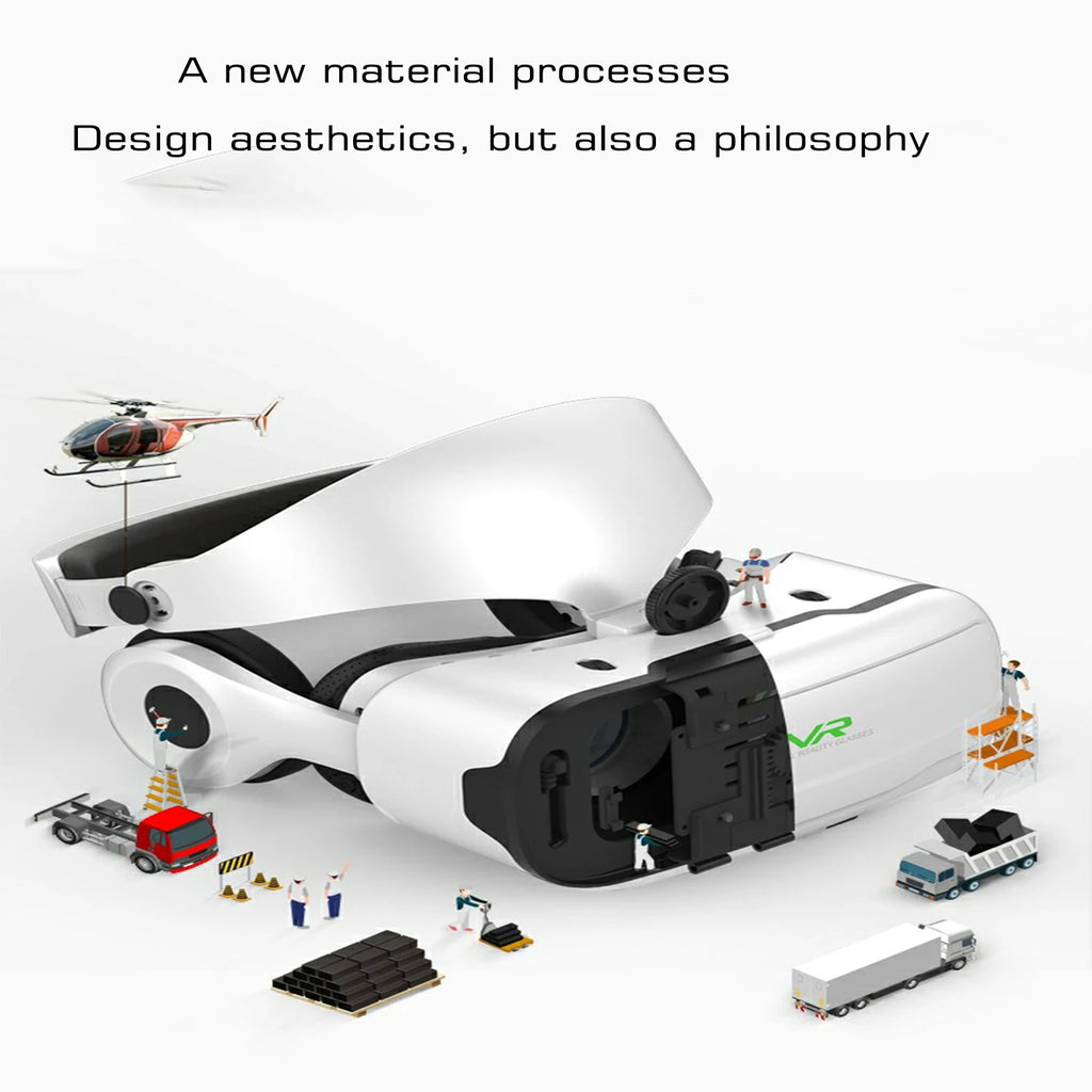 Shinecon VR Glasses Headset 3D Virtual Reality Device Helmet Viar Goggle Lenses For Smartphone Smart Cell Phone Realidade Viewer