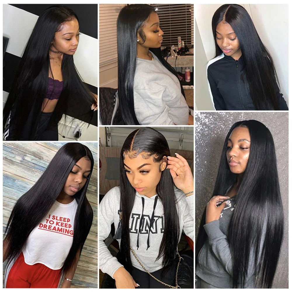 Mureen 100% Unprocessed Raw Human Hair Weave 1/3/4 Bundles Quick Weave Sew In Human Hair Extension Straight Human Hair Bundles
