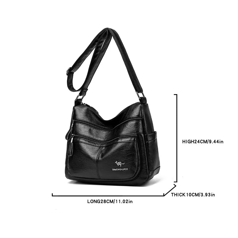 Luxury Crossbody Bags for Women New High Quality Soft Leather Handbags Purses Designer Casual Shoulder Messenger Bags Sac A Main