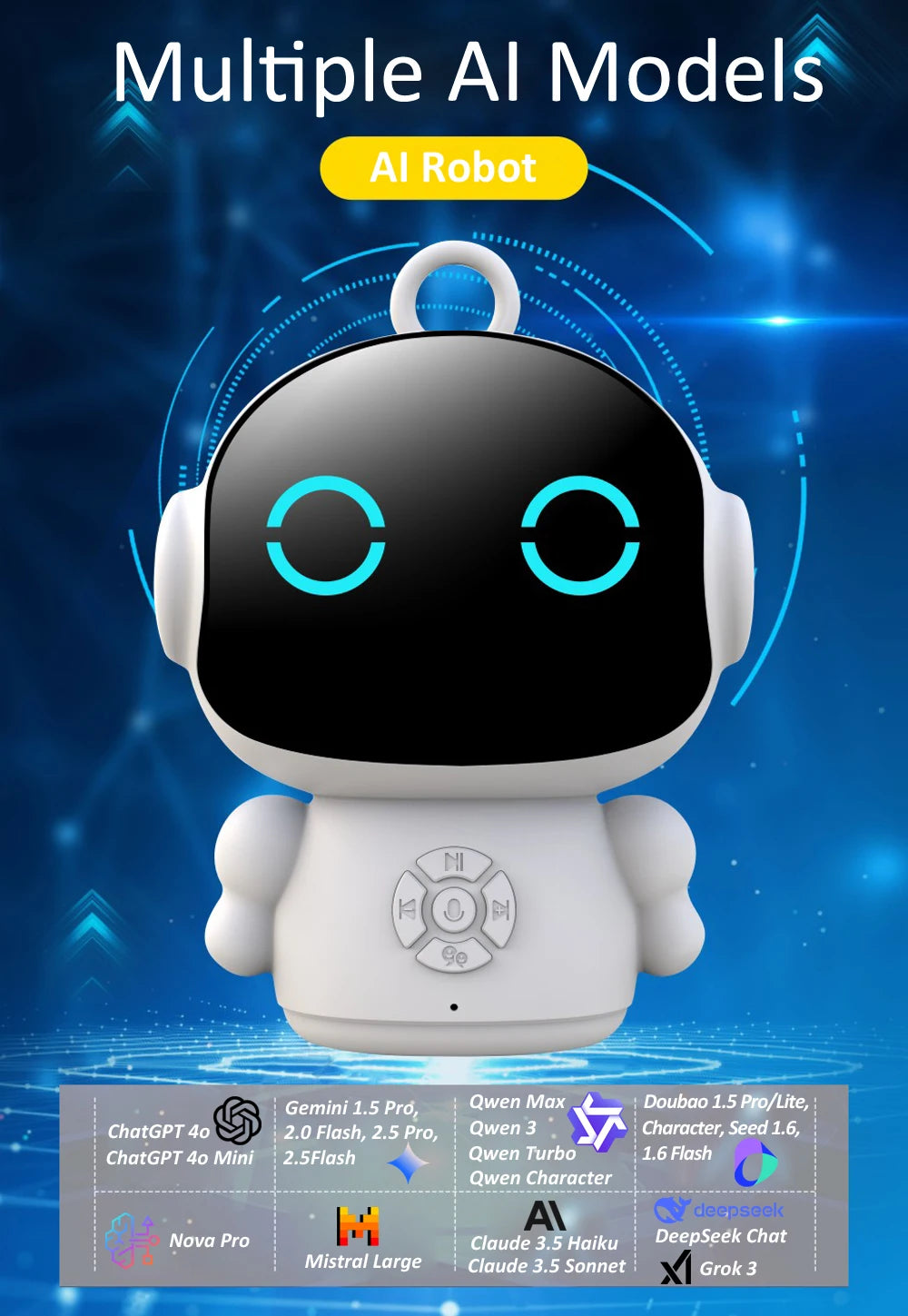 Tuya Smart AI Robot WiFi Early Education Toys for Children Speech Recognition & Voice Interactive Educational Learning Machine