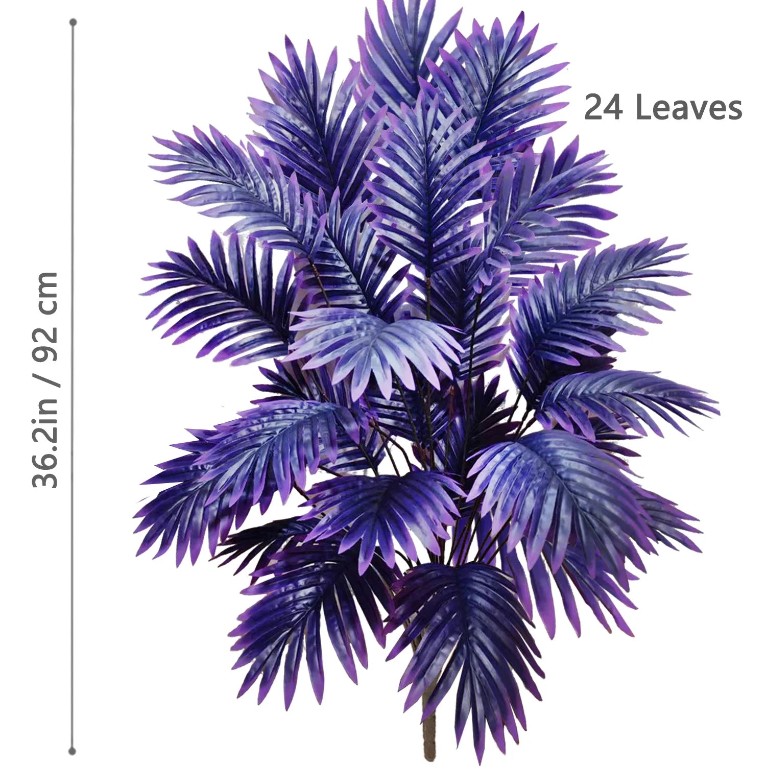 53-123cm  Artificial Palm Tree Tropical Fake Plant Green Plastic Palm Leaf Branches Suitable for Home Garden Decoration