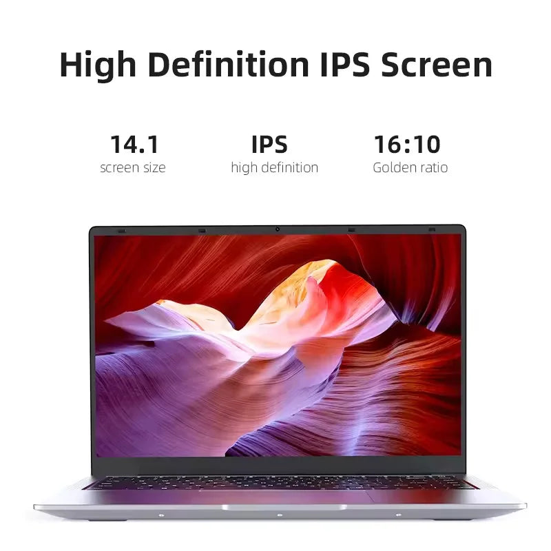 2025NEW Laptop  Windows 11 Notebook computer14.1" Intel Core i7 7500U 12GB RAM 512GB/1TB SSD 1920*1080P Office Study PC computer