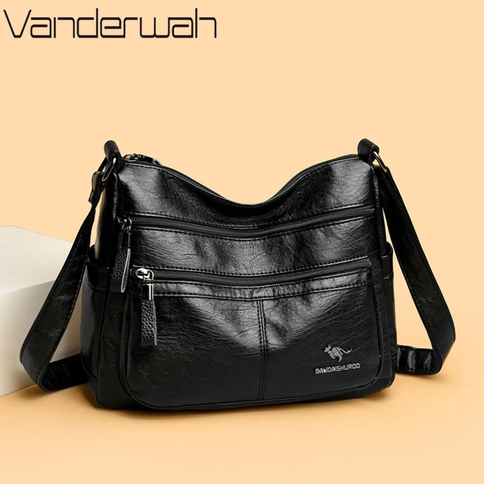 Luxury Crossbody Bags for Women New High Quality Soft Leather Handbags Purses Designer Casual Shoulder Messenger Bags Sac A Main