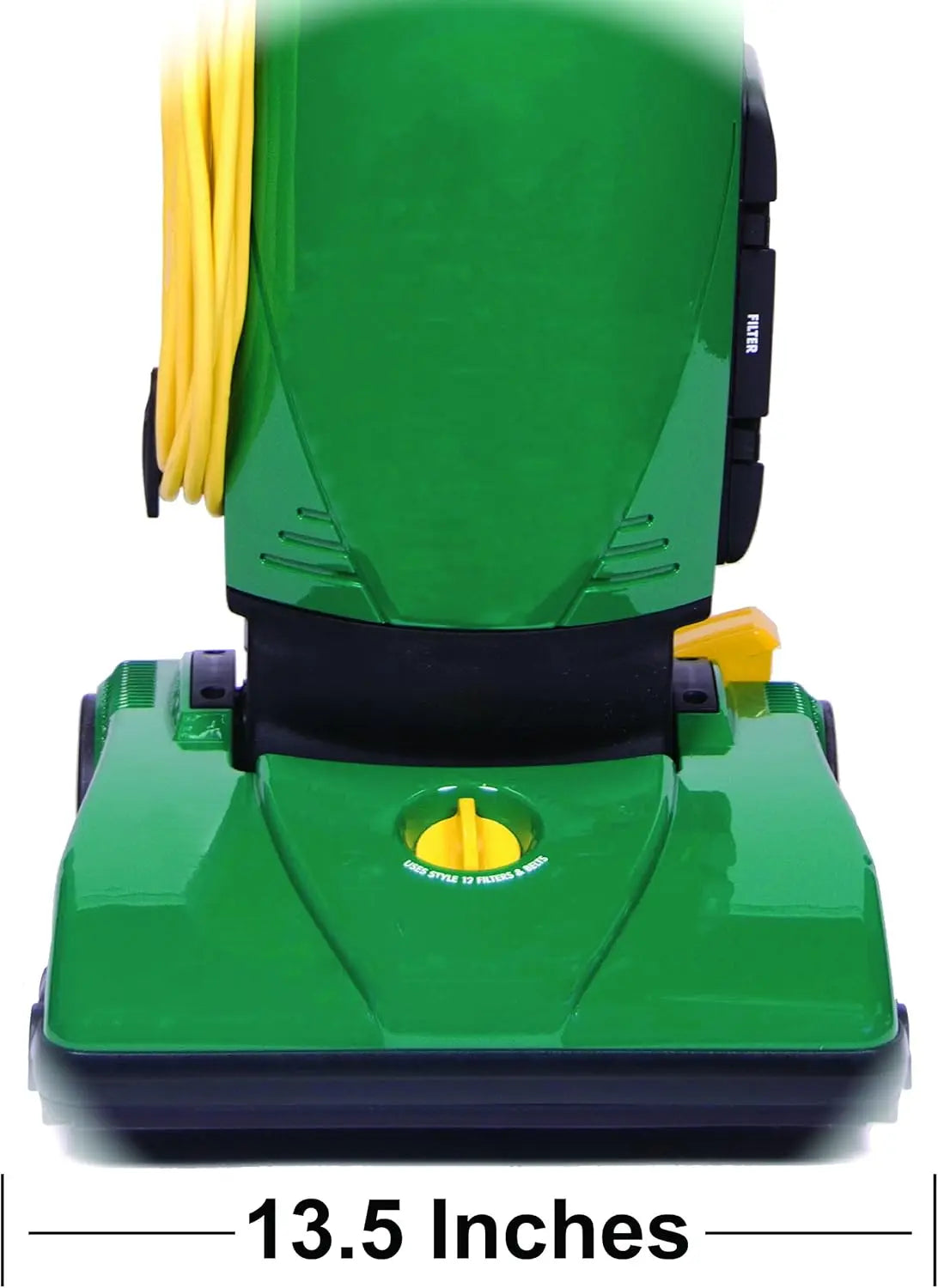 Commercial Upright Vacuum Cleaner, Lightweight 12 lbs, 13" Path, 5 Height Adjustments
