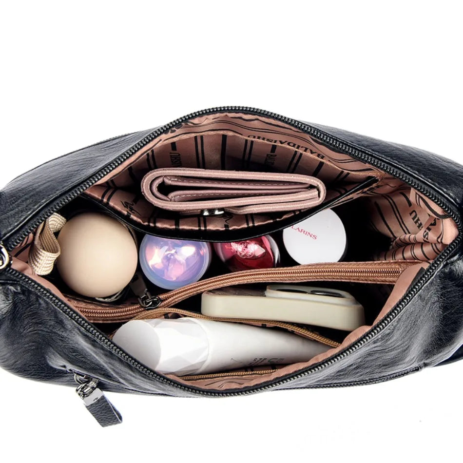 Luxury Crossbody Bags for Women New High Quality Soft Leather Handbags Purses Designer Casual Shoulder Messenger Bags Sac A Main