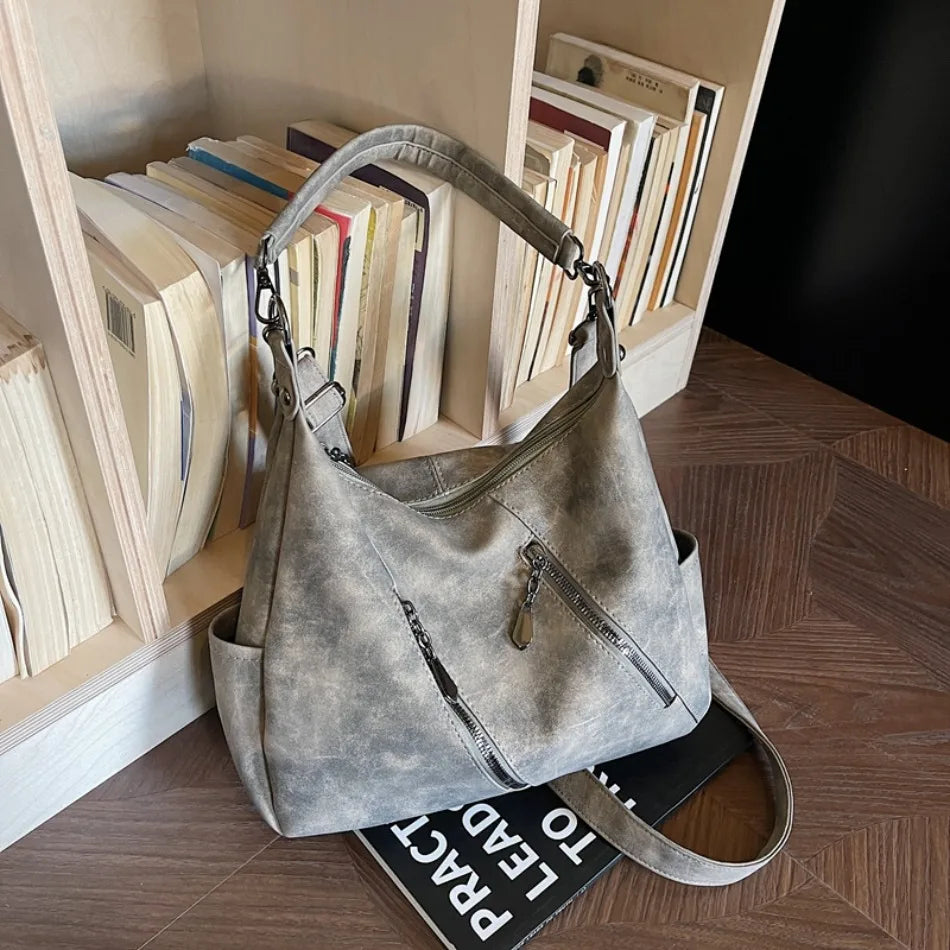 High Quality Scrub Soft PU Leather Shoulder Crossbody Bags for Women Designer Luxury Women Bags Female Handbags Casual Tote Sac