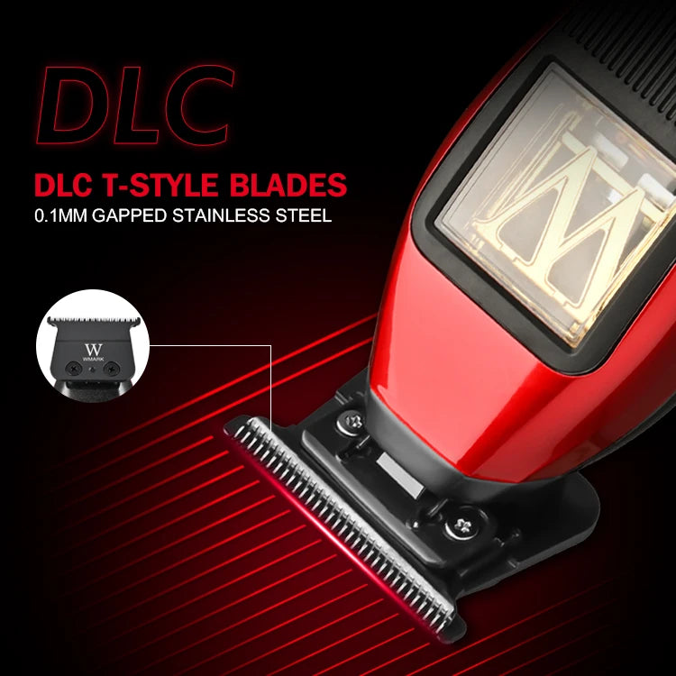 WMARK Trimmer Professional Hair Cutting Machine Cordless Hair Clippers 10000 RPM Barber Clipper Electric Trimmer for Men NG-X1