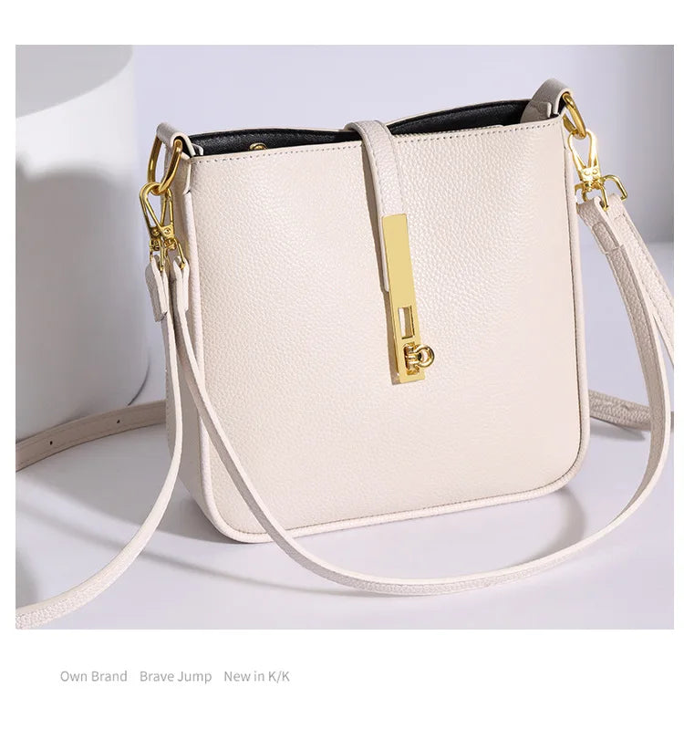 Light luxury genuine leather women's crossbody bag high quality handbag Fashion underarm bag French versatile Shoulder Bag