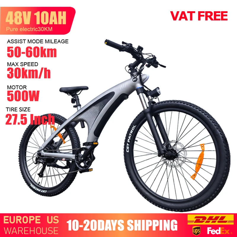 HUANCI Q5 electric bike 2000W electric bikes 27.5 Inch Electric bicycle  48V 20AH  electric e bike Mountain adults ebike fatbike