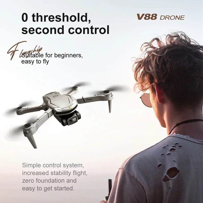 Original V88 Drone 8K 5G GPS Professional HD Aerial Photography Remote Control Aircraft HD Dual Camera Quadcopter Toy UAV