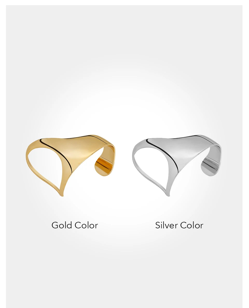 ENFASHION Pulseras Palm Bangle For Women Space Invader Fantasy  Gold Color Simple Delicate Bracelet Fashion Jewelry Gift B232331