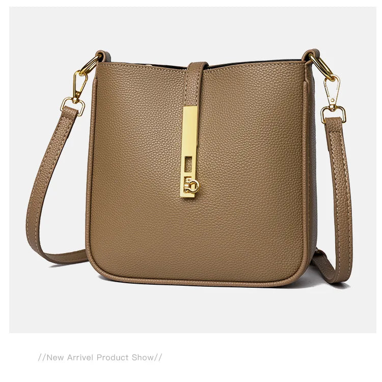 Light luxury genuine leather women's crossbody bag high quality handbag Fashion underarm bag French versatile Shoulder Bag