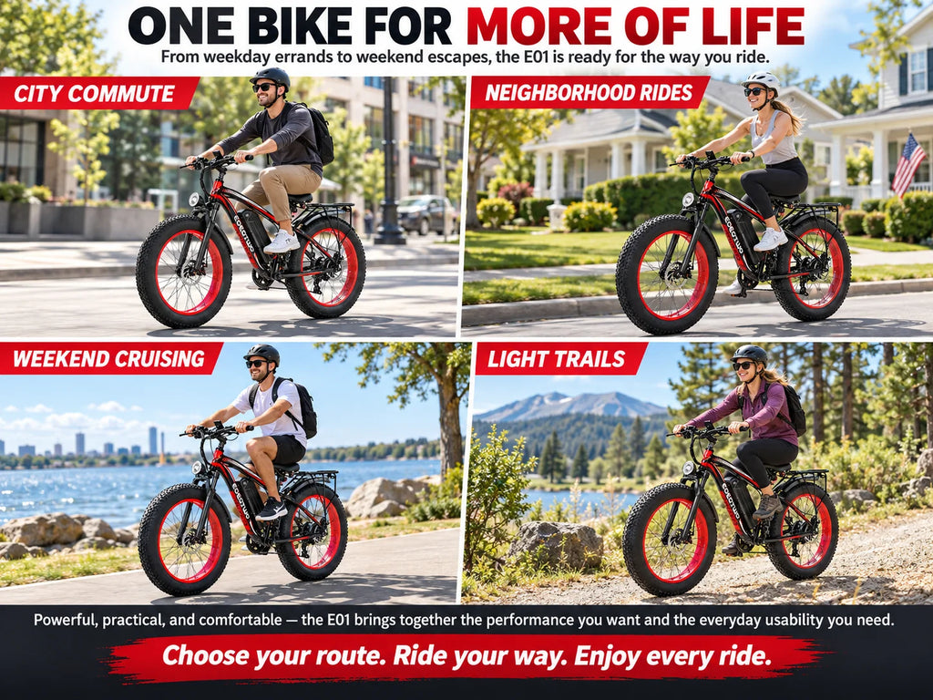 Electric Bike for Adults Teens, 1500W Motor, 34 Mph & 60 Miles, 26" Fat Tire All-Terrain Electric Mountain Bike with 48V 15AH Removable Battery, Dual Brake Off-Road Ebike