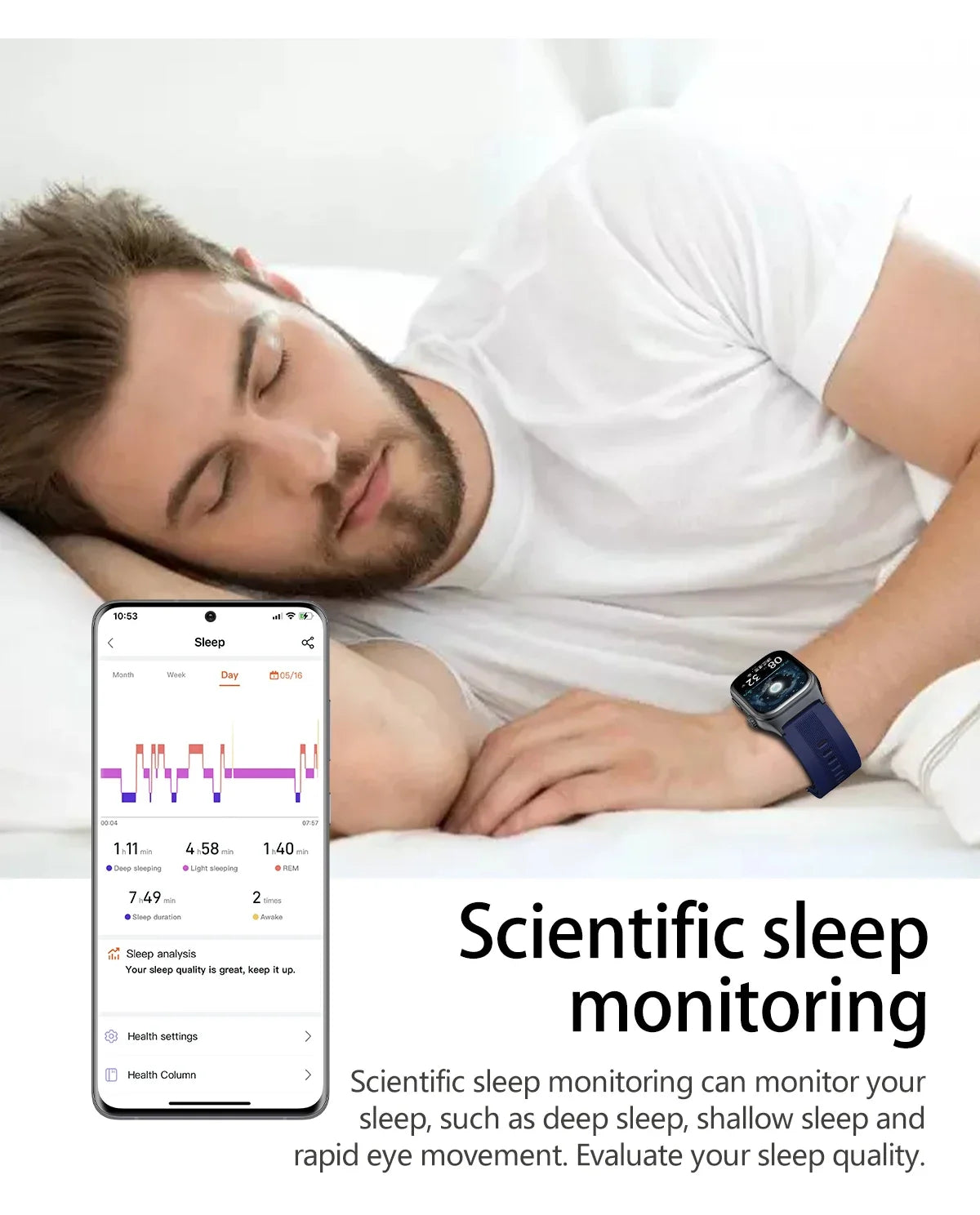 New ECG+PPG Nursing Grade Air Bag Smart Watch Men's Blood Fat Blood Pressure Voice Broadcast Health Smart Bracelet For Woman NFC