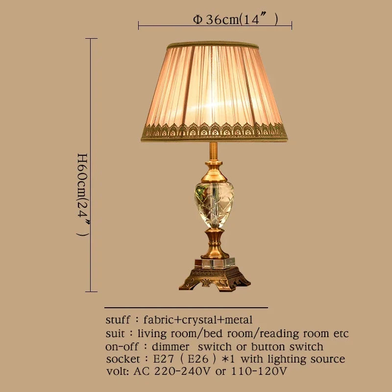 SAMAN B Crystal Floor Table Lamps Luxury  Modern Contemporary  for Foyer  Office Creative Bed Room Living Room