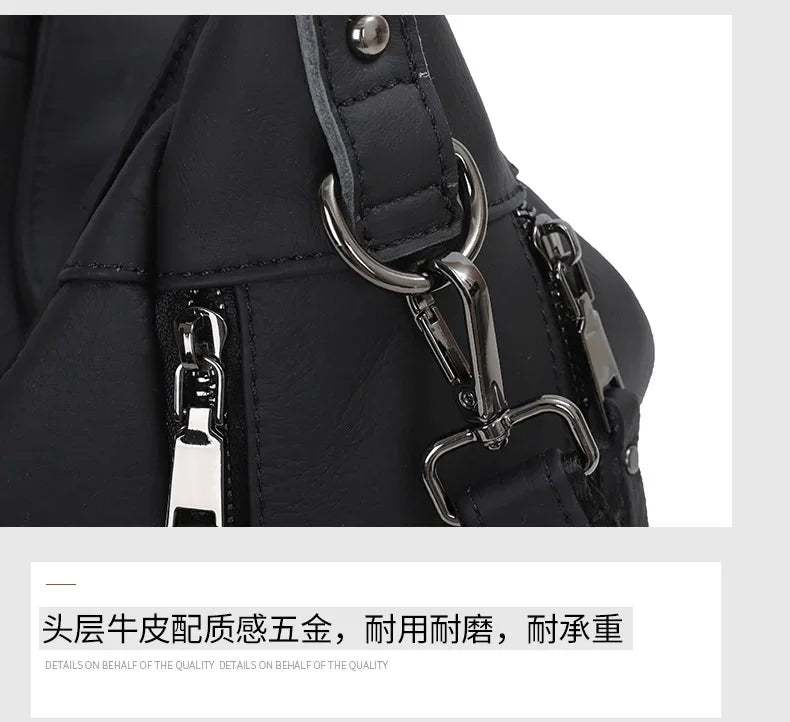 2025 Luxury Women's Handbag - Genuine Cow Leather, Large Capacity & Versatile Shoulder/Crossbody/Tote Commuting Bag