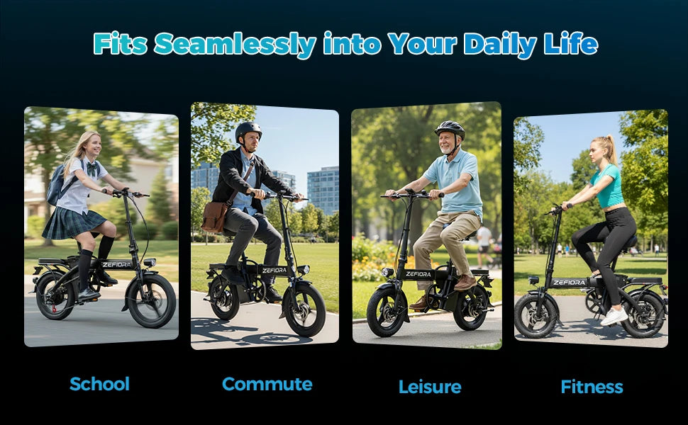 1000w 2000w Adult Electric Bike,30miles 48v Aluminum Alloy 14 Inch Ebike,for Both Men Women In Cities Cycling Electric Bicycle