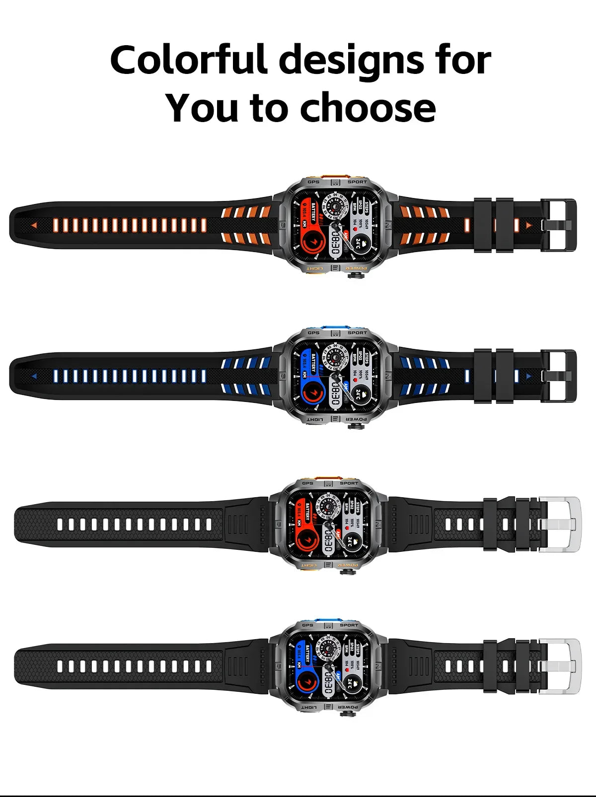 2026New GPS Outdoor Smart Watch Men Women Compass Altimeter Barometer Waterproof Bluetooth Call Sports Smartwatch 540mAh Battery