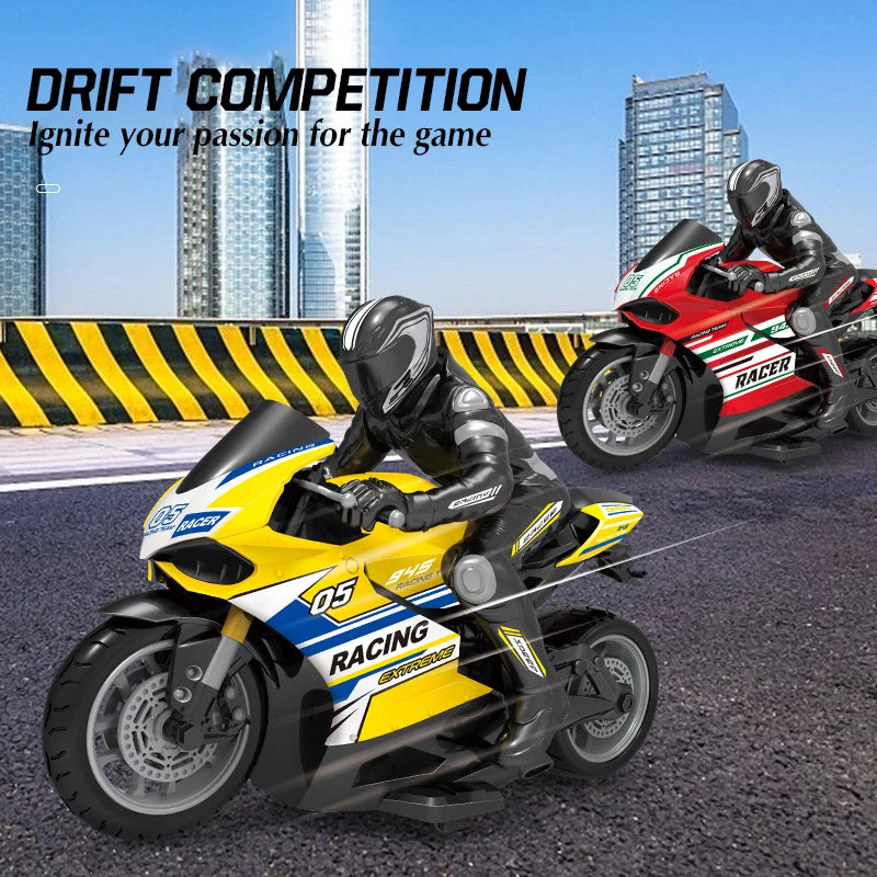 1/10  Electric Motorcycle RC Cars Scale High Speed Racing 4 Channels Remote Control Distance 35 Meters Off-Road Model