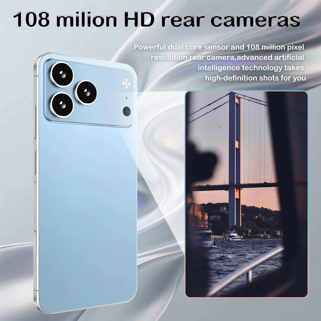 2026 New I17 Promax Pro Original Intelligent Global Version 4G 5G Dual Card Dual Standby System 8000mAh Battery