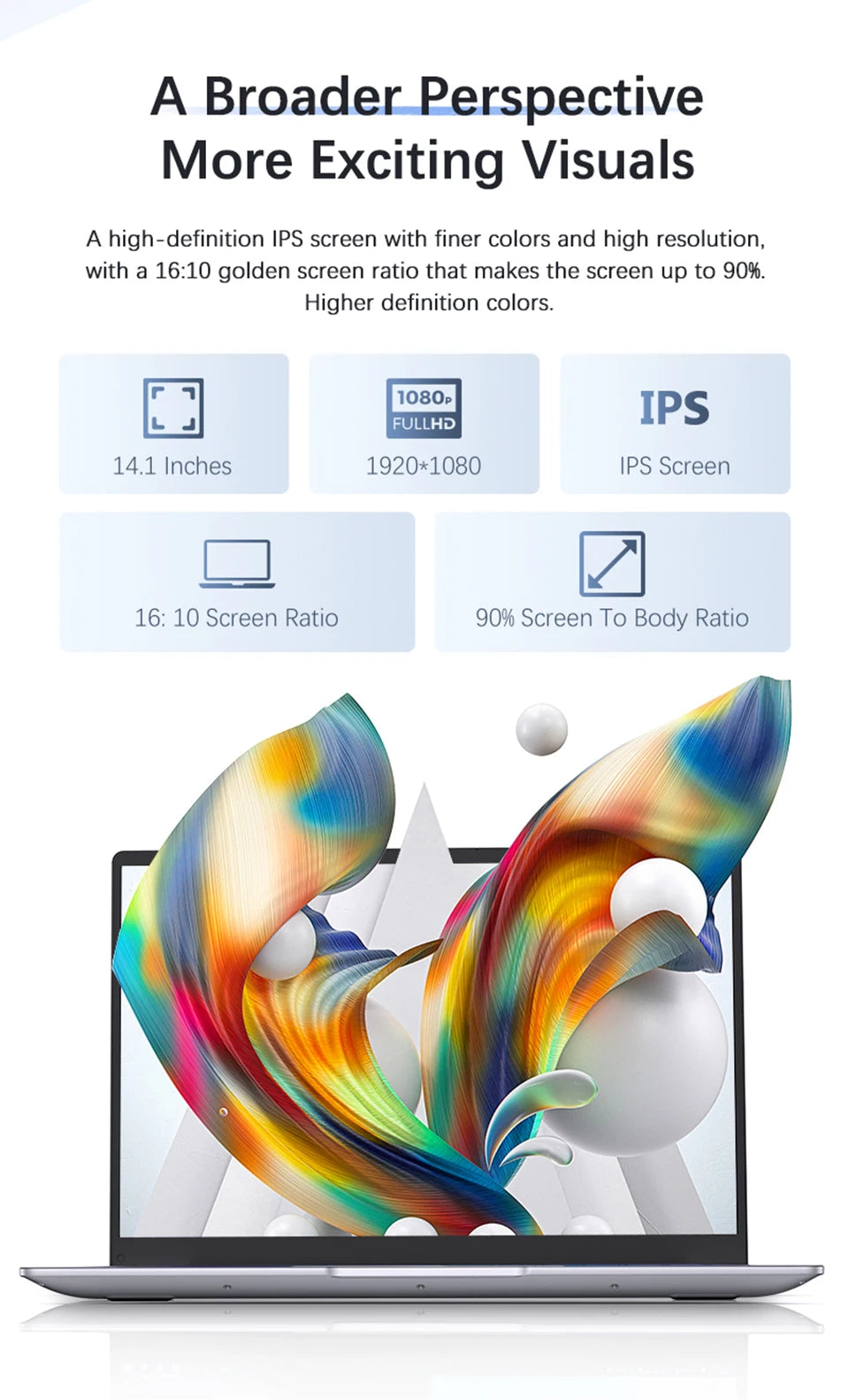 14.1' Laptop Computer PC Intel Core I7 8650U Atom 3950 Ultra Slim Notebook 12GB RAM 1TB 2TB SSD Office Study Windows 11 1920*108