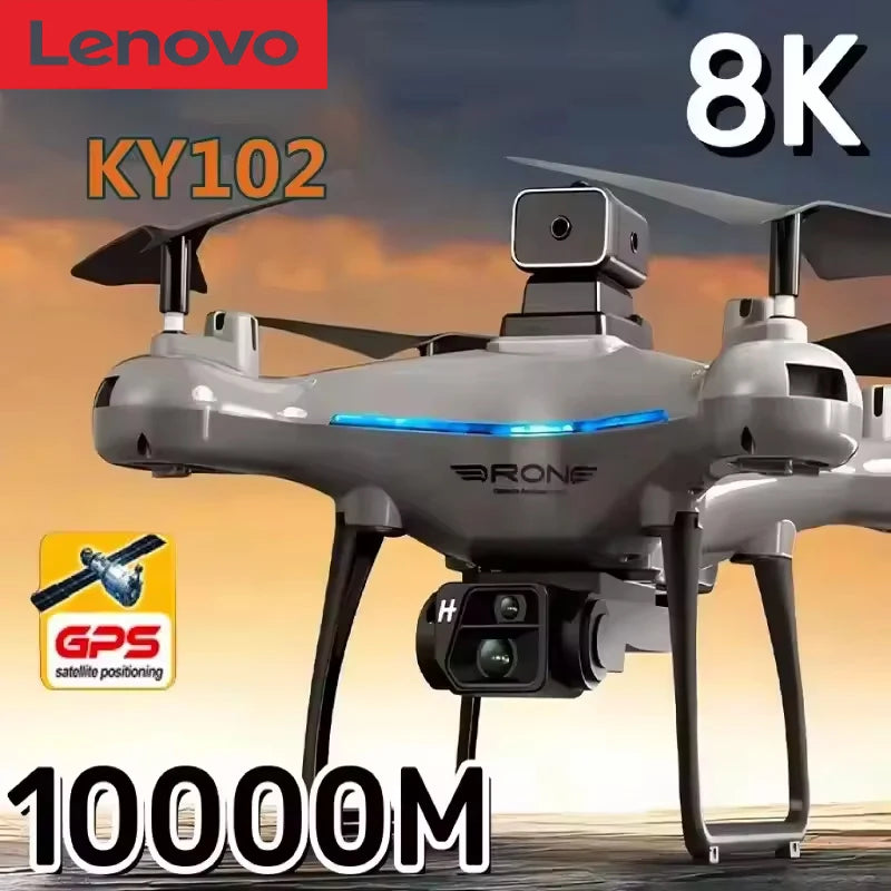 Lenovo Ky102 Drone 8k Hd Aerial Photography Dual Camera Brushless Quadcopter Obstacle Avoidance Optical Flow Aerial Rc Drone