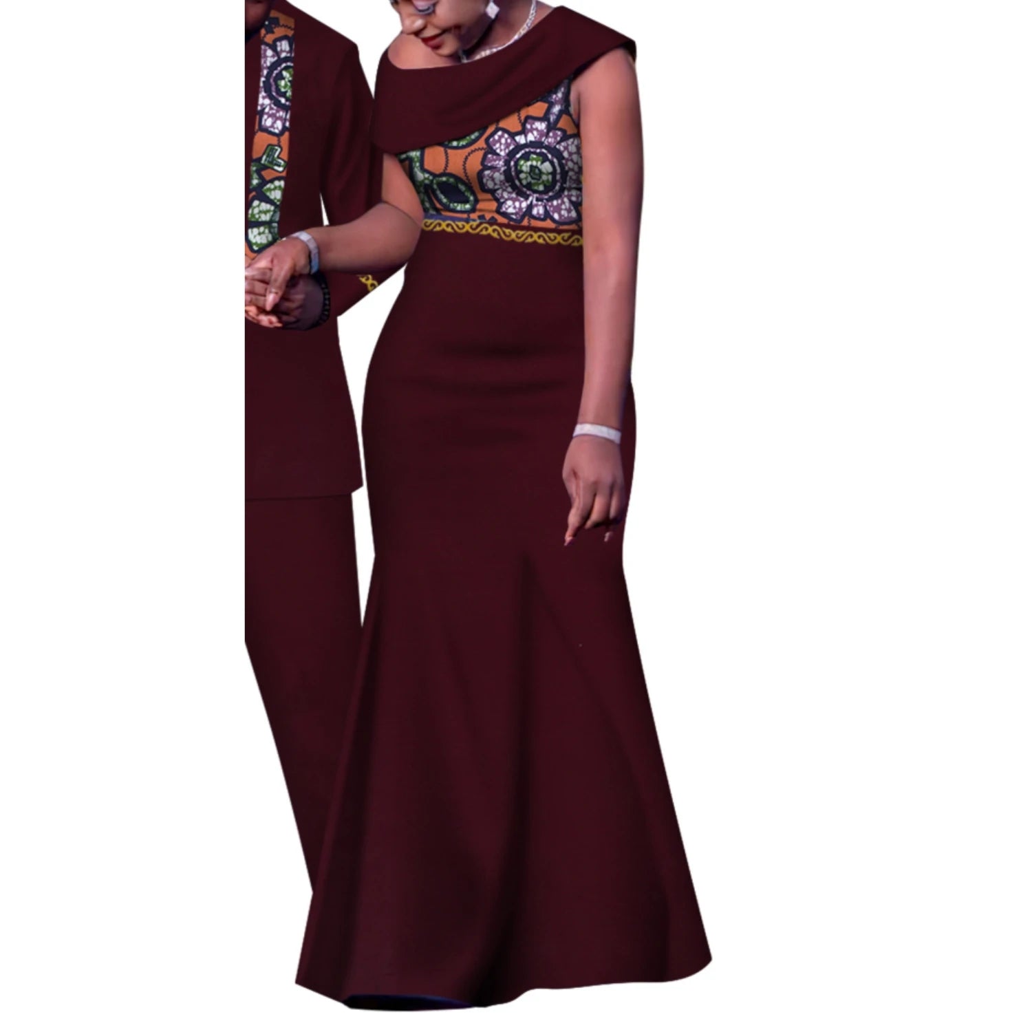 African Couple Outfits Match Sets Dashiki African Mens suit and Dresses for Women Party Couple Clothing WYQ905