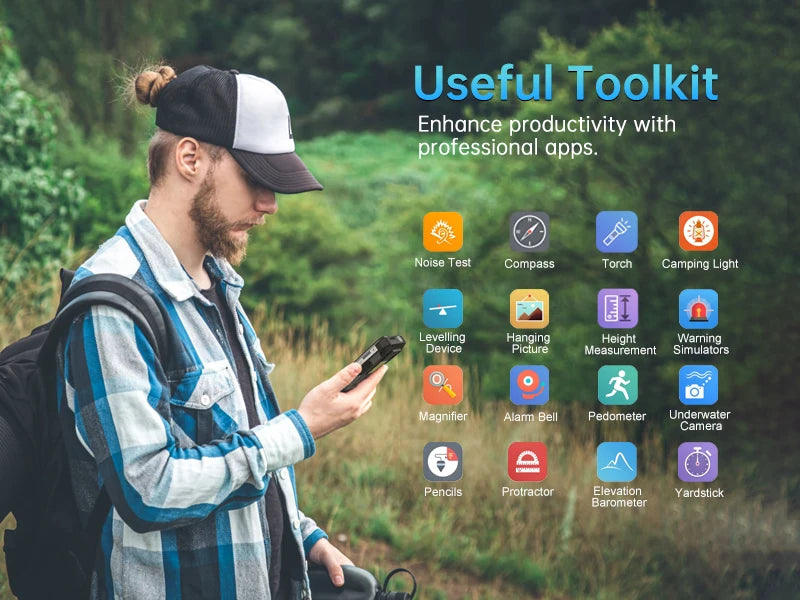 Unihertz Tank 2 Pro 8849 Rugged Phone with Projector, 100Mp Camera, 24Gb 512Gb, Android 14, 100Mp, Nfc, Helio G99, 23800Mah, 4g
