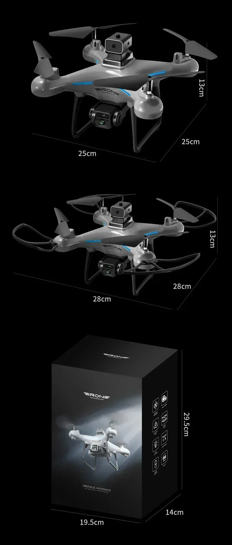 Lenovo Ky102 Drone 8k Hd Aerial Photography Dual Camera Brushless Quadcopter Obstacle Avoidance Optical Flow Aerial Rc Drone