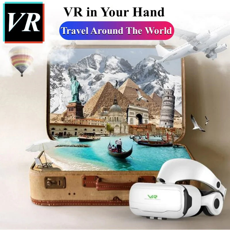 G02EF Virtual Reality VR Glasses IMAX HD 3D Glasses Google Cardboard Box Stereo VR Headset for IOS Android Phone,Support Gamepad