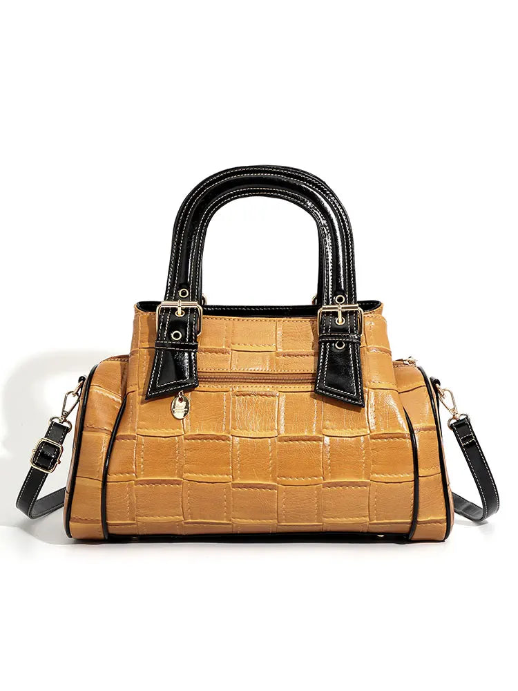 QJBY designer luxury brand high quality woven leather handbag for women Large Capacity Multi-layer 2024 new in crossbody bags