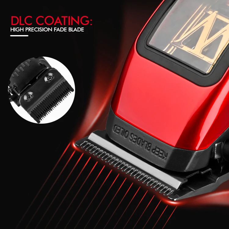 WMARK Trimmer Professional Hair Cutting Machine Cordless Hair Clippers 10000 RPM Barber Clipper Electric Trimmer for Men NG-X1