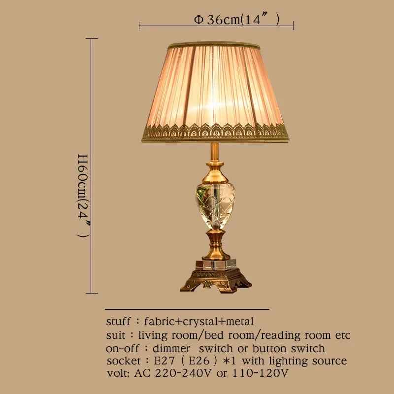 SAMAN B Crystal Floor Table Lamps Luxury  Modern Contemporary  for Foyer  Office Creative Bed Room Living Room