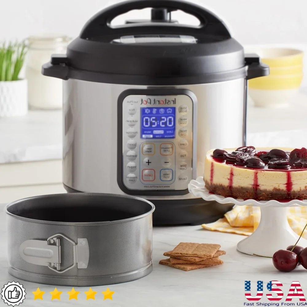 Non-Stick Springform Pan Cheesecakes Lasagna Tortes Casseroles Compatible with 6qt 8qt Pressure Cookers Oven Safe Easy Cleanup