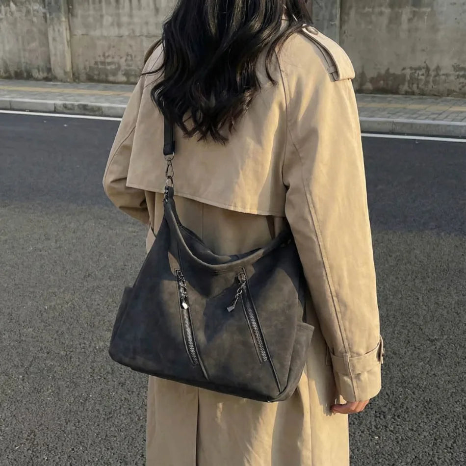 High Quality Scrub Soft PU Leather Shoulder Crossbody Bags for Women Designer Luxury Women Bags Female Handbags Casual Tote Sac
