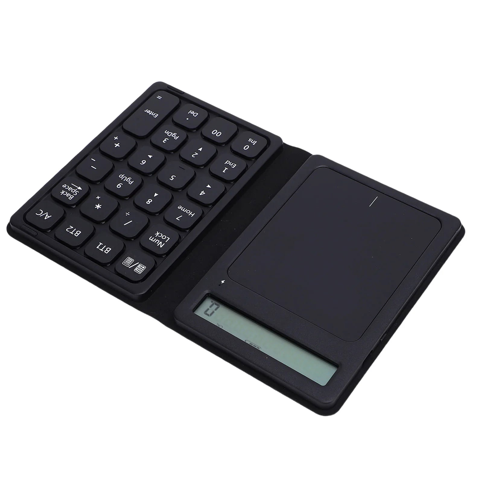 Wireless Numeric Keypad 2 Device Connectivity Bluetooth Numeric Keyboard Foldable Calculator Function for Financial Accounting