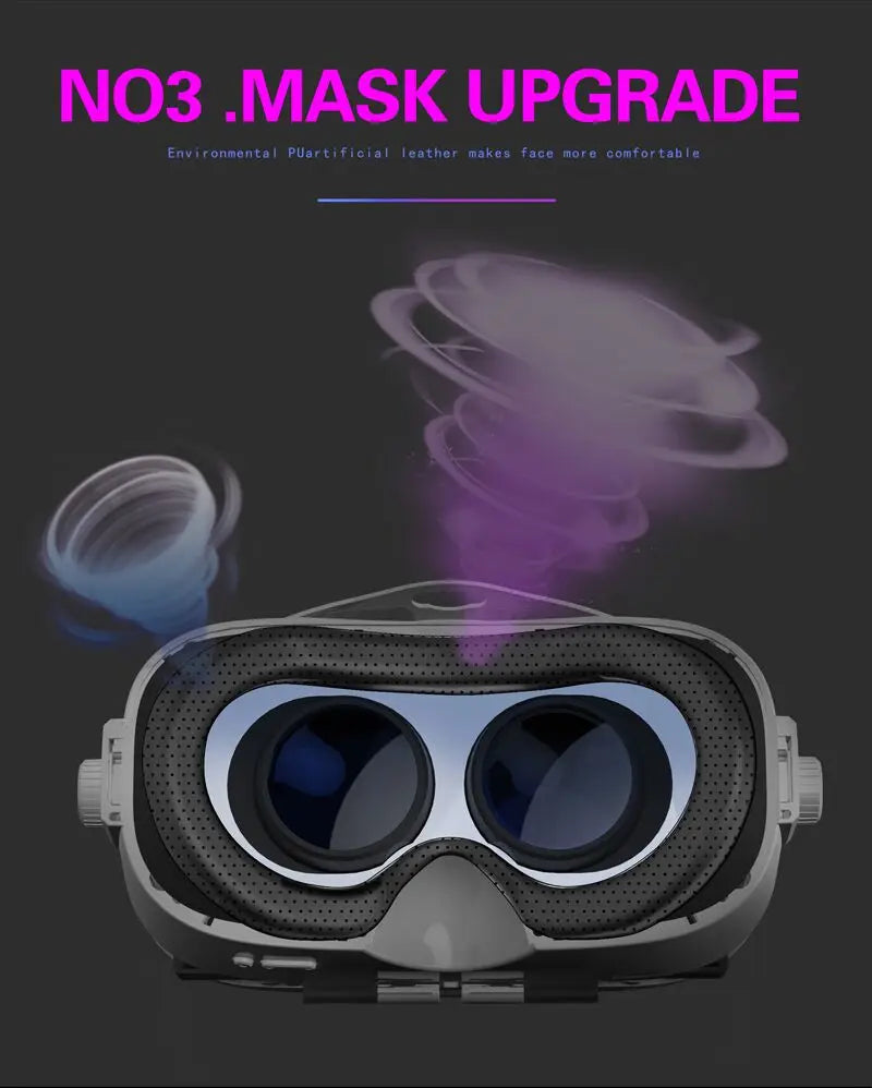 Shinecon VR Glasses Headset 3D Virtual Reality Device Helmet Viar Goggle Lenses For Smartphone Smart Cell Phone Realidade Viewer