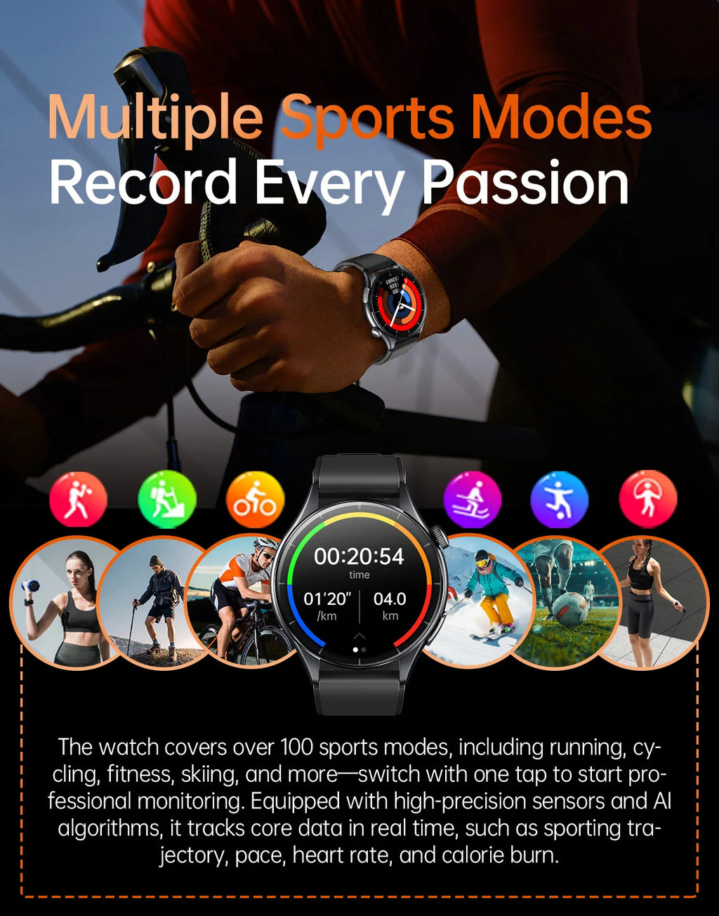 2025New Health Monitoring Uric Acid Blood Pressure Blood oxygen Body Analysis Smart Watch ECG+PPG Clock Smartwatches Men For IOS