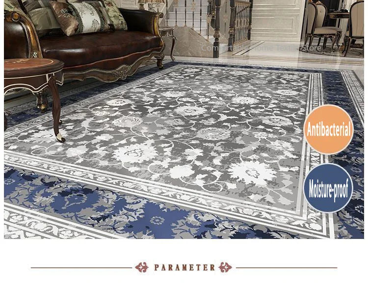 Persian Style Carpet for Living Room Home Decoration Retro Lounge Rug Soft Bedroom Carpet Non-slip Bedside Mats Washable 200x300