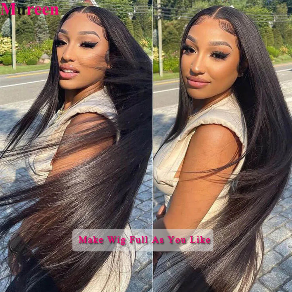 Mureen 100% Unprocessed Raw Human Hair Weave 1/3/4 Bundles Quick Weave Sew In Human Hair Extension Straight Human Hair Bundles