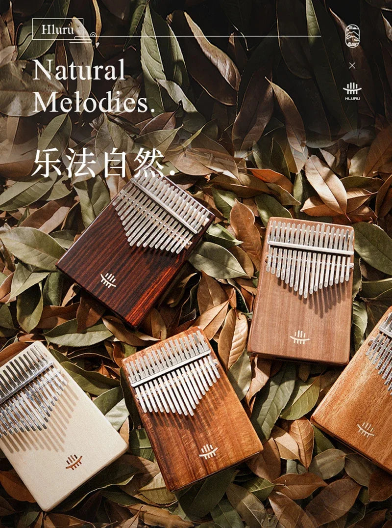 Hluru Kalimba 17Key Professional 21 Key Thumb Piano Rosewood Acacia Walnut Finger Piano Mbira For Beginner