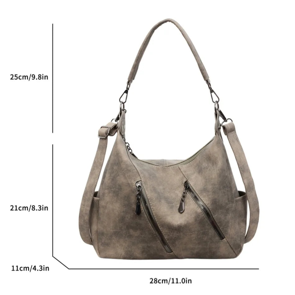 High Quality Scrub Soft PU Leather Shoulder Crossbody Bags for Women Designer Luxury Women Bags Female Handbags Casual Tote Sac
